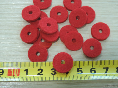 FELTRINI D. 15,0 X 2,5 mm FORO mm 4,0 ROSSO