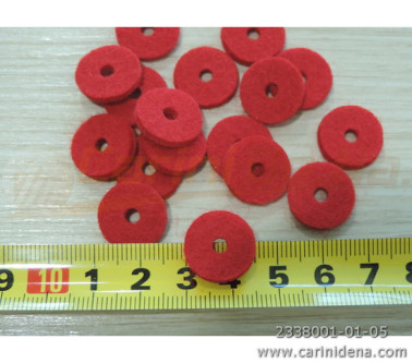 FELTRINI D. 15,0 X 2,5 mm FORO mm 4,0 ROSSO