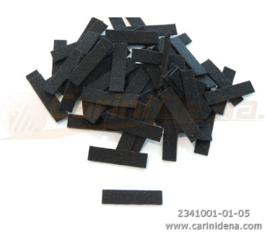 feltro cachemire spess mm 100 nero filo interno nero  mm 288 x 7