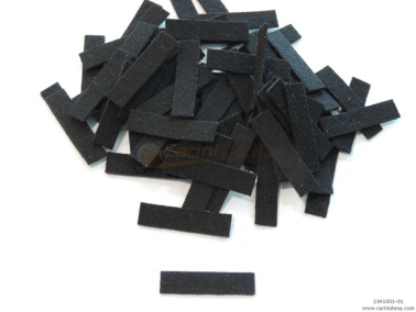 FELTRO CACHEMIRE SPESS mm 0.80/0.90 NERO (FILO INTERNO NERO) - mm 28.8 X 7