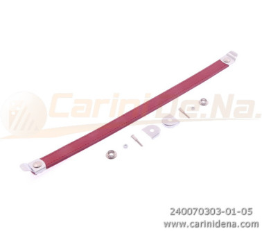 SERRAMANTICI SLAVI CUOIO/SCAY cm 33 CON BORCH. SLAVA PIATTA - ROSSO