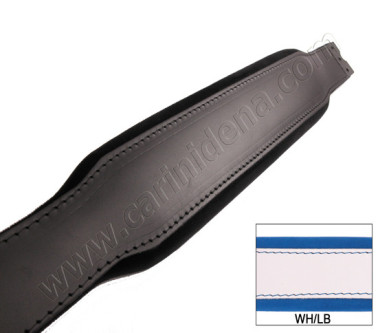 MANALI L8 CUOIO/VELLUTO cm 54 - BIANCO/AZZURRO