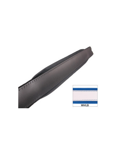 MANALI L6 L7 CUOIO/VELLUTO cm 54 - BIANCO/AZZURRO