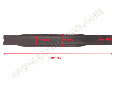 BASS STRAP 4/C VINYL UNPADDED ENDS cm 45