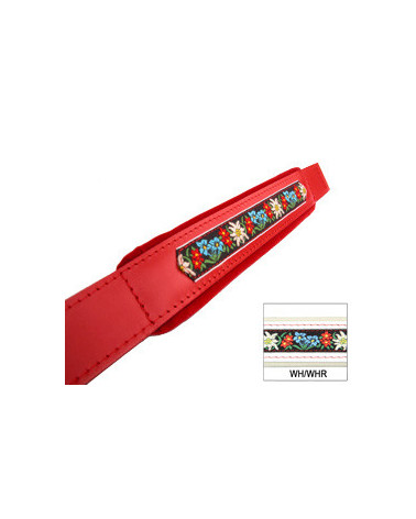 MANALI FOLK CUOIO/VELLUTO L5,5 cm 44 BIANCO