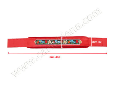 MANALI FOLK CUOIO/VELLUTO L5,5 cm 44 MARRONE