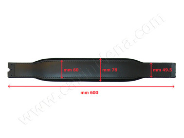 MANALI L8 CUOIO/VELLUTO cm 60 - NERO