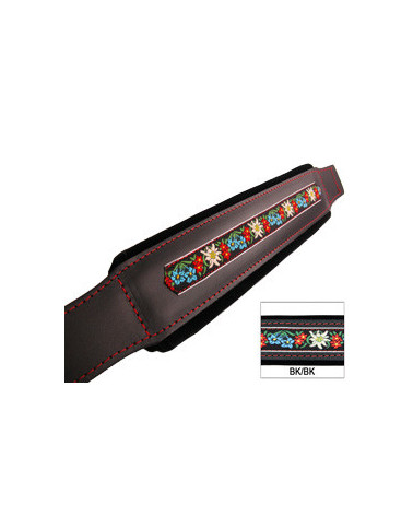 MANALI FOLK CUOIO/VELLUTO L8 cm 54 NERO