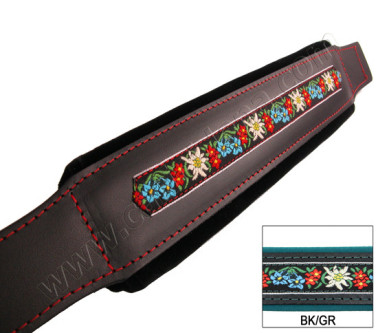 BASS STRAP FOLK L8 cm 54 BLACK/GREEN