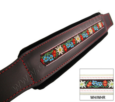 MANALI FOLK CUOIO/VELLUTO L8 cm 54 BIANCO