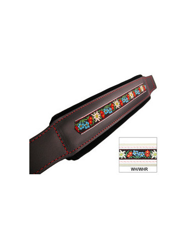 MANALI FOLK CUOIO/VELLUTO L8 cm 54 BIANCO