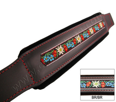 MANALI FOLK CUOIO/VELLUTO L8 cm 54 MARRONE