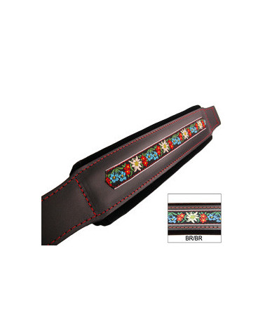 MANALI FOLK CUOIO/VELLUTO L8 cm 54 MARRONE