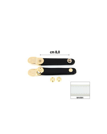 BELLOW STRAPS EXTRA VINYL GOLD cm 8 WHITE