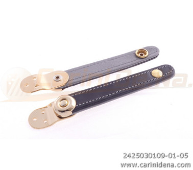 serramantici extra cuoioscay accessori dorati cm  85 nerogrigio