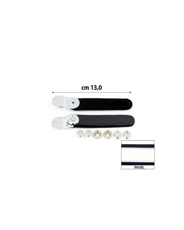 SERRAMANTICI EXTRA CUOIO/VELLUTO BNA cm 13 BIANCO/BLU