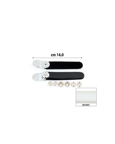 SERRAMANTICI EXTRA CUOIO/VELLUTO BNA cm 14 BIANCO