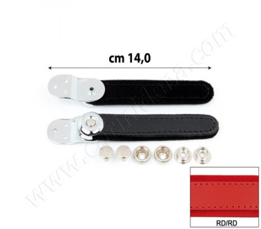 BELLOW STRAPS EXTRA VINYL BNA cm 14 RED