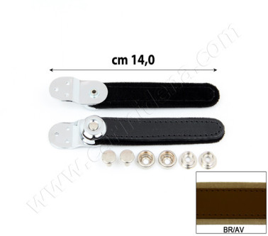 BELLOW STRAPS EXTRA VINYL BNA cm 14 BROWN/AVANA