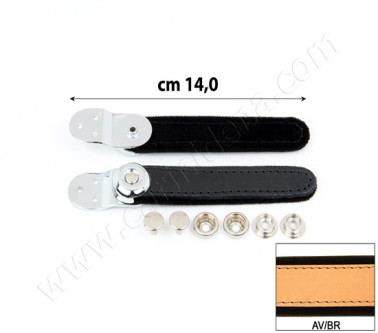 SERRAMANTICI EXTRA CUOIO/VELLUTO BNA cm 14 AVANA/MARRONE