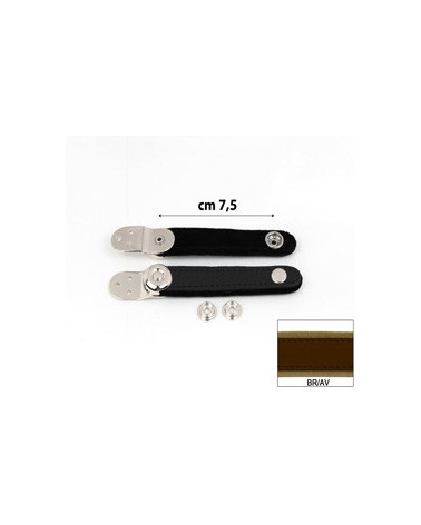 BELLOW STRAPS EXTRA VELVET cm  7.5 BROWN/AVANA