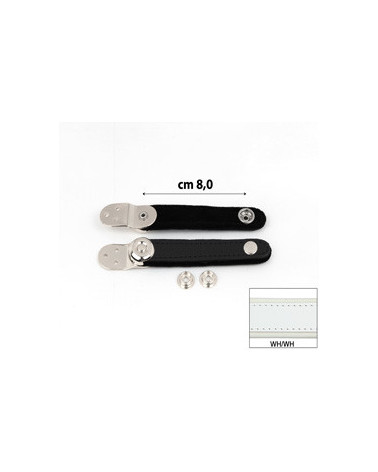 BELLOW STRAPS EXTRA VELVET cm 8 WHITE