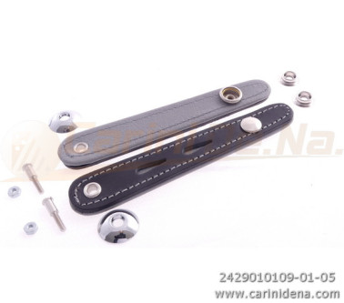 SERRAMANTICI NORM CUOIO/SCAY COMPLETI cm  7.5 NERO/GRIGIO