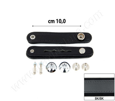BELLOW STRAPS NORMAL COMPLETE SET CM 10 BLACK