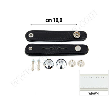 BELLOW STRAPS NORMAL COMPLETE SET CM 10 WHITE