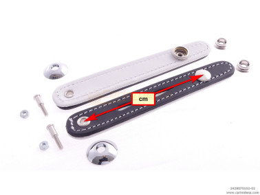 SERRAMANTICI NORM CUOIO/SCAY COMPLETI cm 10.5 NERO/BIANCO