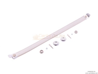 SERRAMANTICI SLAVI CUOIO/SCAY cm 33 CON BORCH. EXTRA - BIANCO