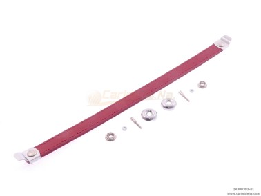 SERRAMANTICI SLAVI CUOIO/SCAY cm 33 CON BORCH. EXTRA - ROSSO