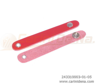 SERRAMANTICI ABR CUOIO SAGOMATO BOTTONI cm 10.0 - ROSSO