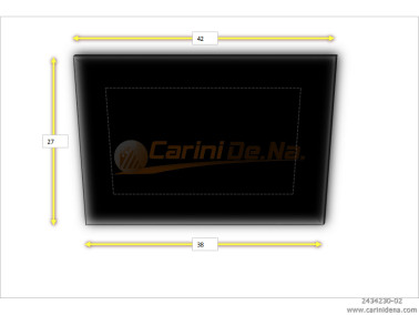 CUSCINI VELLUTO PIANO SENZA BOTT 42 x 30 NERO