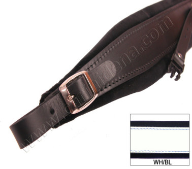 TRACOLLE FISA L10 CUOIO/VELLUTO + STRAP - BIANCO/BLU