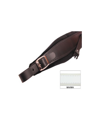 TRACOLLE FISA L10 CUOIO/VELLUTO + STRAP ACCESSORI DORATI - BIANCO