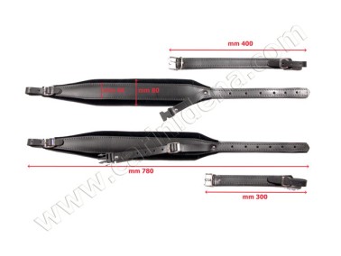 TRACOLLE FISA L 8 CUOIO/VELLUTO SENZA STRAP - NERO