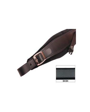 ACCORDION SHOULDER STRAPS L 8 VELVET + BACK STRAP BLACK