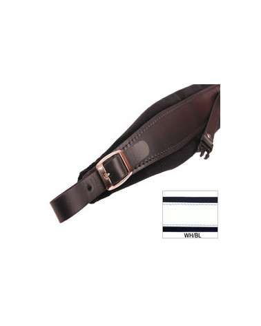 ACCORDION SHOULDER STRAPS L 8 VELVET + BACK STRAP WH/BL