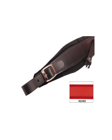 ACCORDION SHOULDER STRAPS L 8 VELVET + BACK STRAP RED