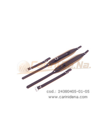 TRACOLLE FISA L 8 CUOIO/VELLUTO + STRAP - MARRONE/AVANA