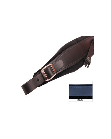 ACCORDION SHOULDER STRAPS L 8 VELVET + BACK STRAP BLUE