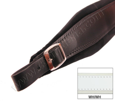 ACCORDION SHOULDER STRAPS L 7 VELVET WHITE