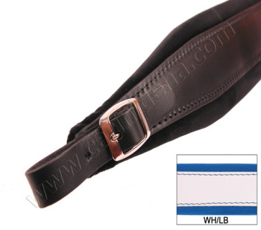 TRACOLLE FISA L 7 CUOIO/VELLUTO - BIANCO/AZZURRO