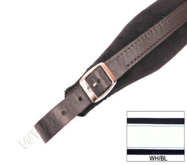 TRACOLLE FISA L 6 CUOIO/VELLUTO - BIANCO/BLU