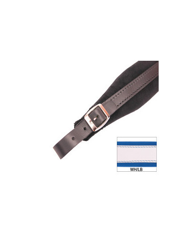 TRACOLLE FISA L 6 CUOIO/VELLUTO - BIANCO/AZZURRO