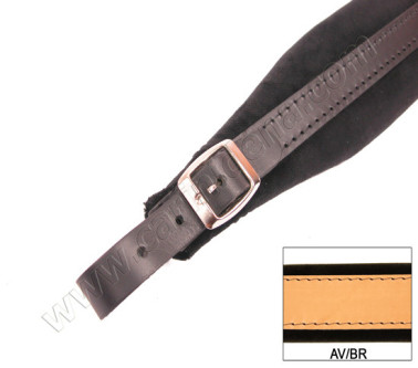 ACCORDION SHOULDER STRAPS L 6 VELVET AVANA/BROWN