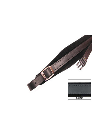 TRACOLLE FISA L 5 CUOIO/VELLUTO + STRAP - NERO