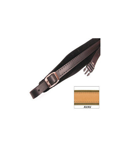 ACCORDION SHOULDER STRAPS L 5 VELVET + BACK STRAP AVANA