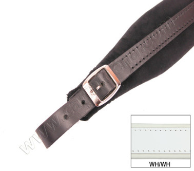 ACCORDION SHOULDER STRAPS L 5 VELVET WHITE